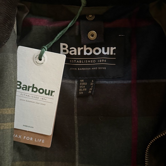 Barbour Acorn Waxed Cotton Jacket - Picture 5 of 7